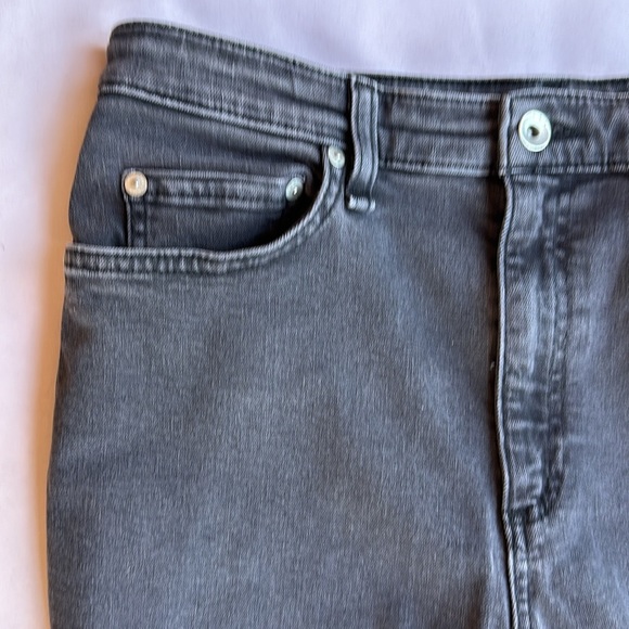 Rag & Bone Nina high-rise ankle skinny jeans w/ stretch, charcoal gray WYTHE - Picture 12 of 12